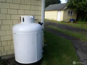 Propane tank.