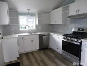 New kitchen cabinets as well.