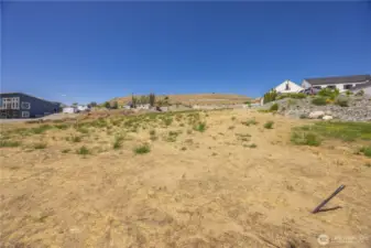 Cleared waterfront lot