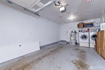 Clean, finished one-car attached garage.