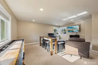 Extra large bonus room OR 6th bedroom is perfect for the cozy movie night or play room for the kids.