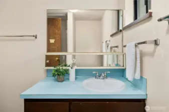 Lower level 3/4 bathroom.