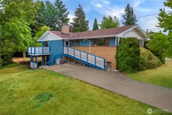 RV parking and separate entrance with ramp.