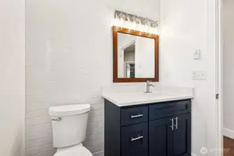 3/4 bath on entry level