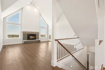 The second floor is the main living level, the open space and ocean views are stunning.