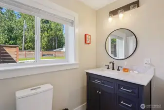 3/4 Bath on Lower Level