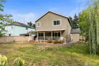 Backyard and Covered Deck
