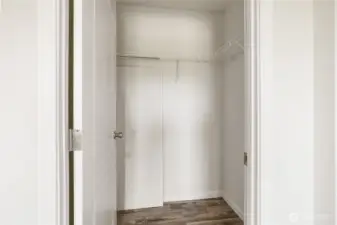 Primary closet