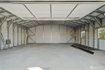 View of garage from main door.