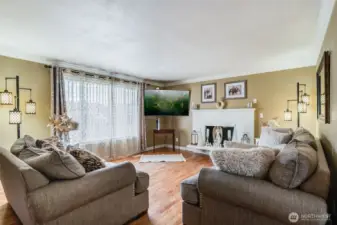 Painted fireplace