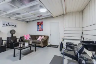 17x19 Shop off of garage