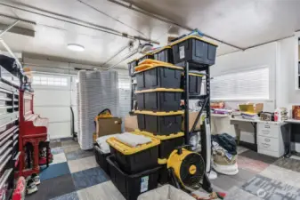 Large garage area