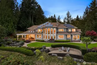 Eagle Crest Estate at twilight