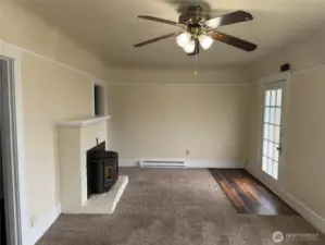 Living Room with Pellet Stove