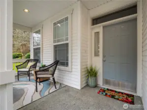 The front porch is a lovely spot to sit and see the world go by.