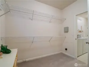 You can fit a lot of your clothes in this closet.
