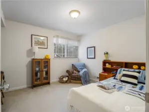 The bedrooms a good sized and have built-in desks.