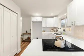 So much counter space and pantry space for all the small appliances!