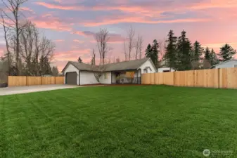 This lot is just shy of 1/3 of an acre!