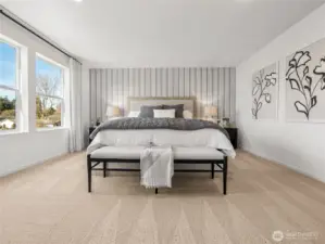 Primary fit for a kind sized bed. Pictures are for representational purposes only, colors and features may vary.