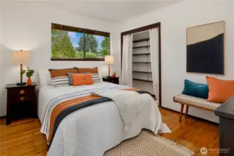 Hardwoods in bedrooms 2 & 3, light and bright.