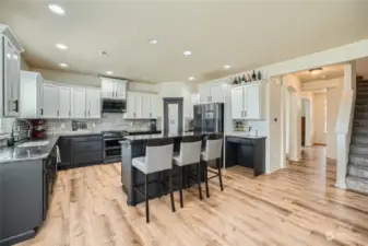 Open bright kitchen with plenty of room