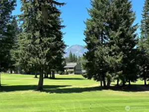 Another view of Dirtyface peak, taken from the back deck.