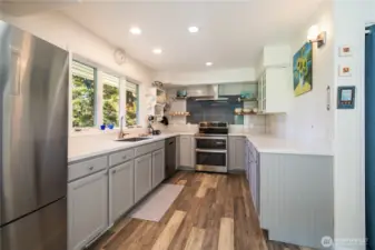 The kitchen was completed remodeled. All appliances stay.