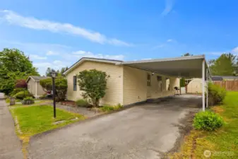 Well maintained front yard.