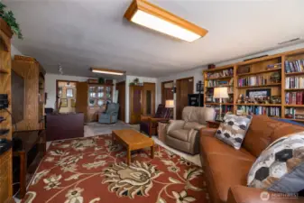 Lower level great room with access to 2nd and 3rd bedrooms...