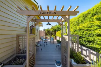 Private deck...
