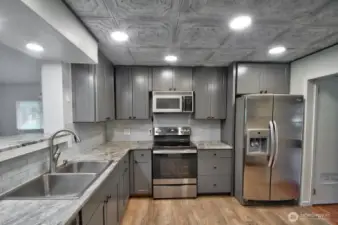 New cabinets and countertops