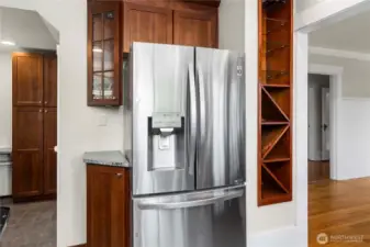 Tons of cabinet space tucked in everywhere.