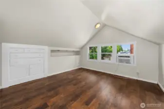 Primary ensuite with built-ins.