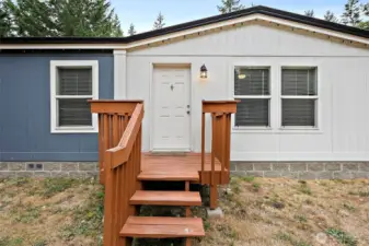 Front entry.