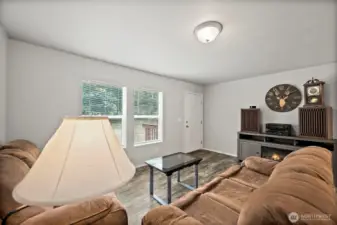 Current living room, could also be utilized as a dining area.