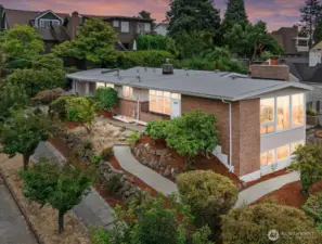 Sunset above Magnolia Village