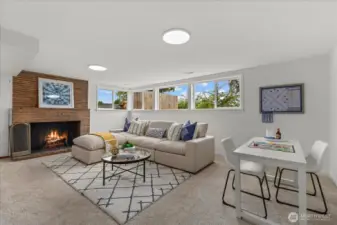 Daylight Basement Family Room