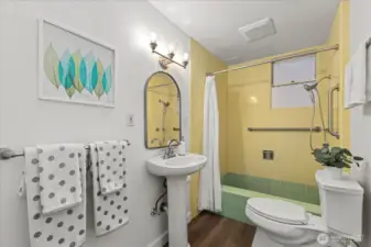 Updated Mid-Century Modern Full Bathroom