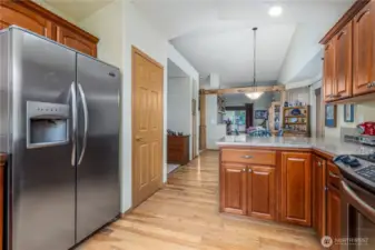 Pantry behind the door