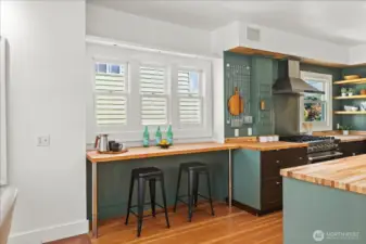 Pull up a stool or create more storage