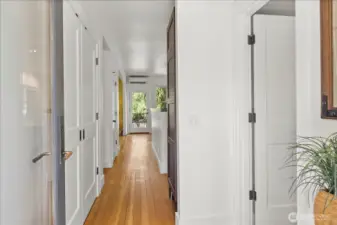 Enter your new home from the covered porch