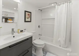 Lower level full bath