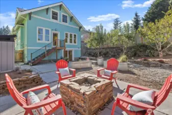 Enjoy time with friends and family around the fire pit