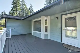Large composite front deck