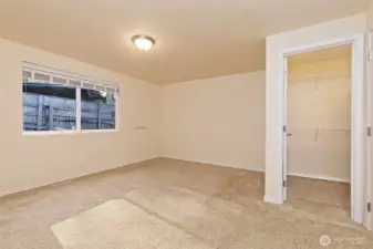 Primary walk in closet