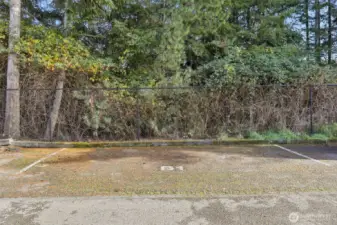 Assigned outside parking