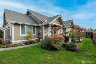 Only a few of these homes in Rosemount feature Rear Yards, the homes in the back are the only homes that have the yards.