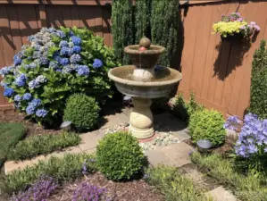 One of 2 Water Features