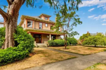 Historic North Everett home perched on a large corner lot with timeless craftsmanship.